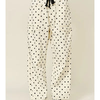 Dot Barrel Denim Pants