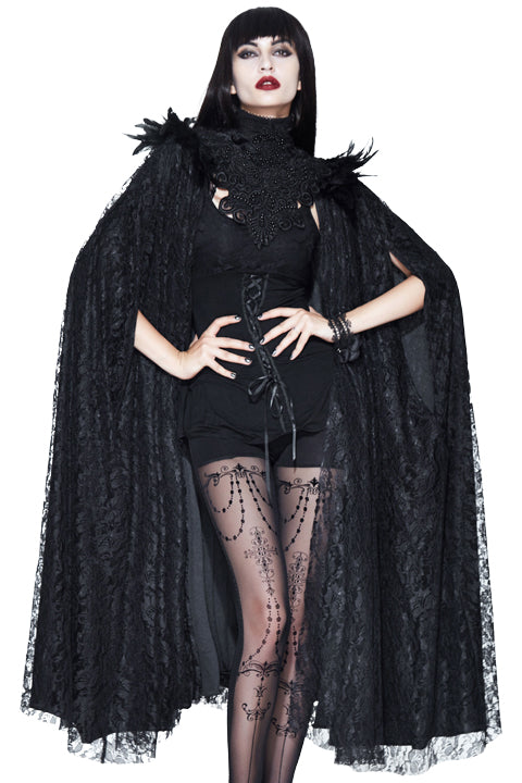 Gothic Long Layered Cape