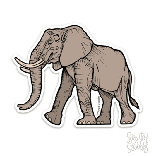 Elephant Animal Sticker