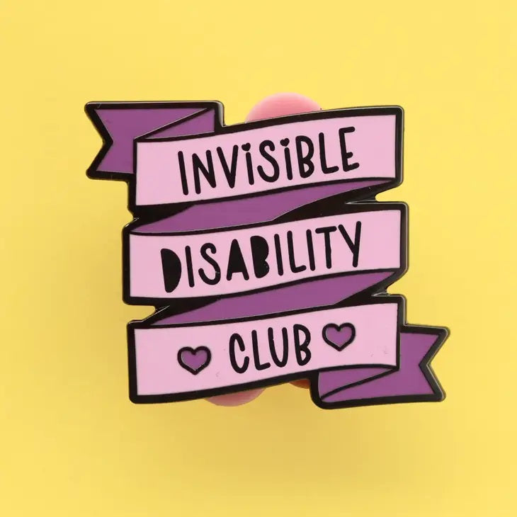 Invisable Disability Club Ribbon Pin