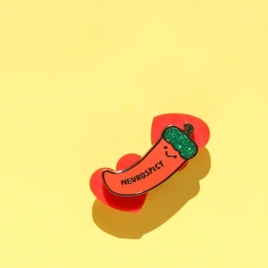 Neurospicy Mental Health Neurodivergent Pin