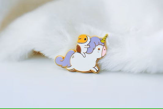 Guinea Pig And Unicorn Pin