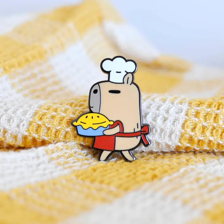 Capybara Baker Pin