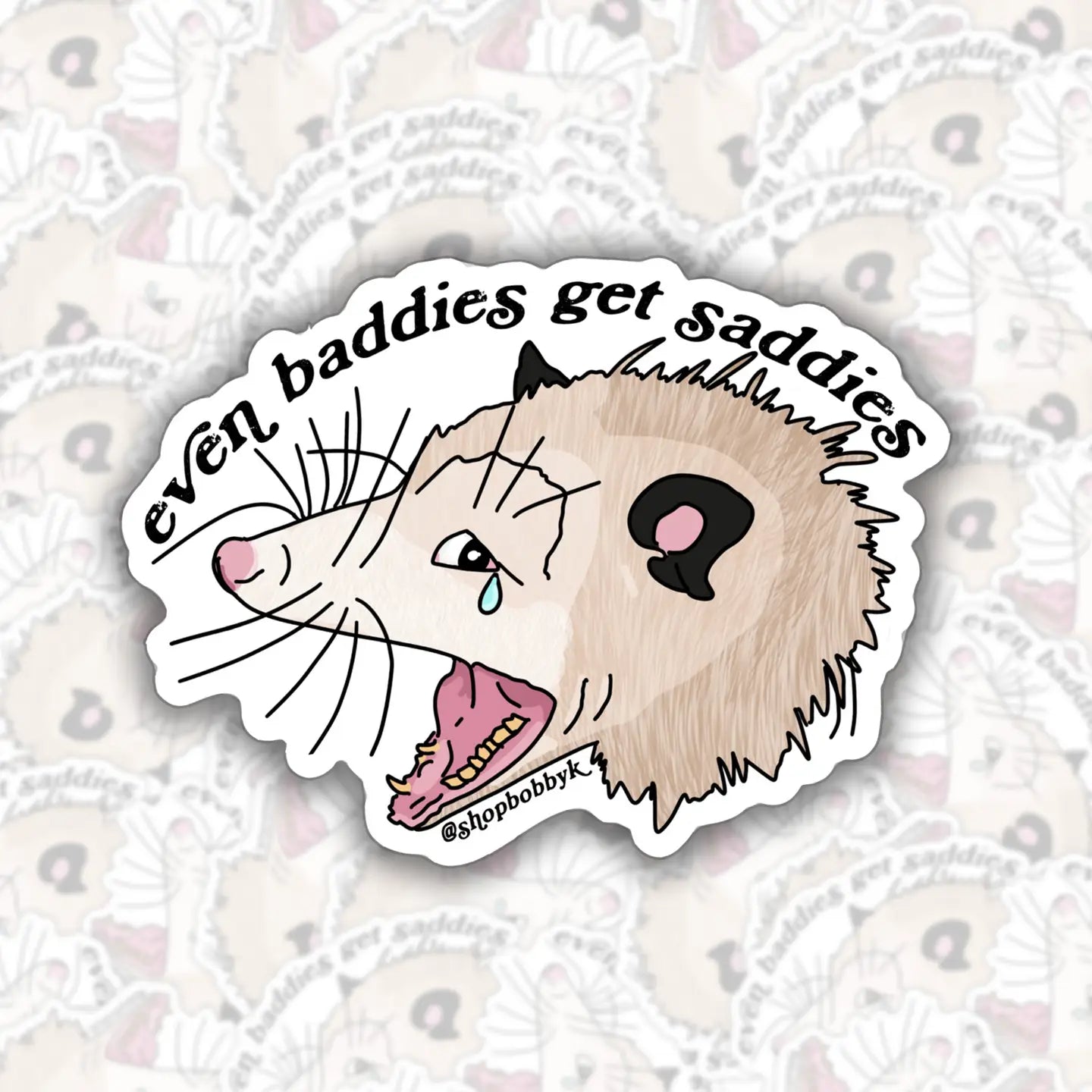 Even Baddies Get Sad Sticker