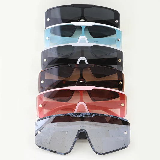 Modern Bolted Shield Sunglasses