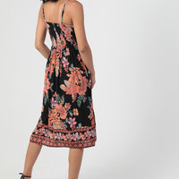 Twist Front Midi Dress