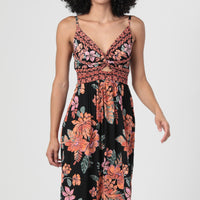Twist Front Midi Dress