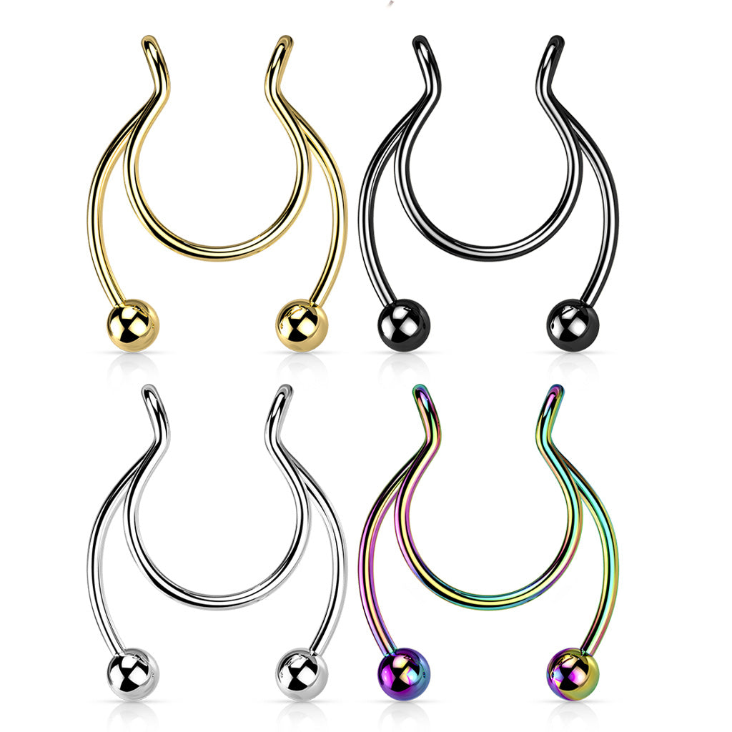 Fake Circular Barbell Septum