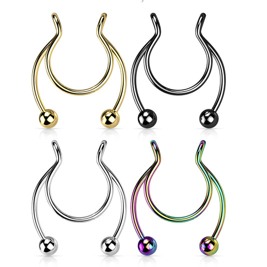 Fake Circular Barbell Septum