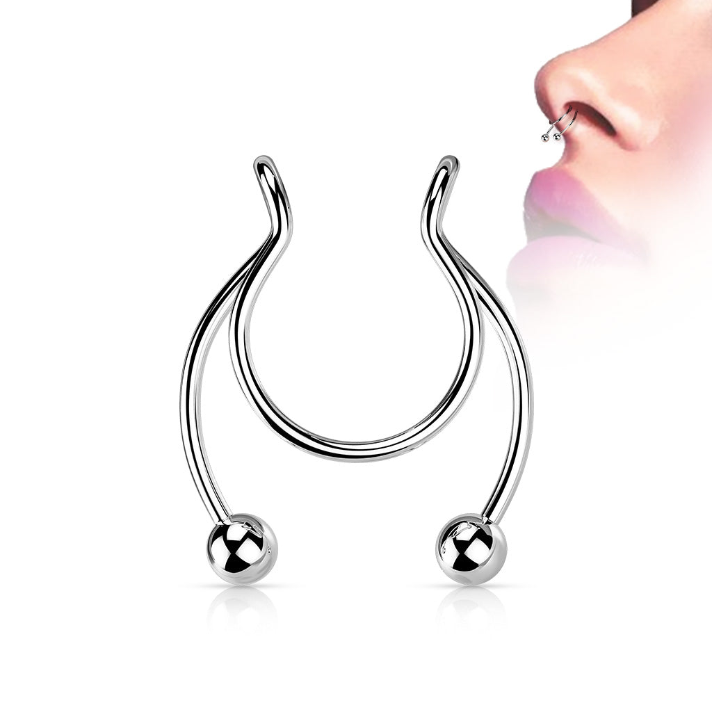 Fake Circular Barbell Septum