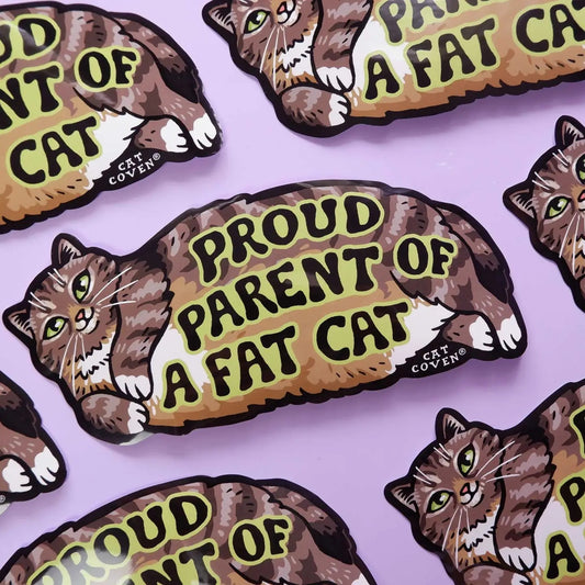 Fat Cat (Tabby) - Bumper Sticker