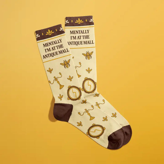 Mentally At The Antique Mall Socks