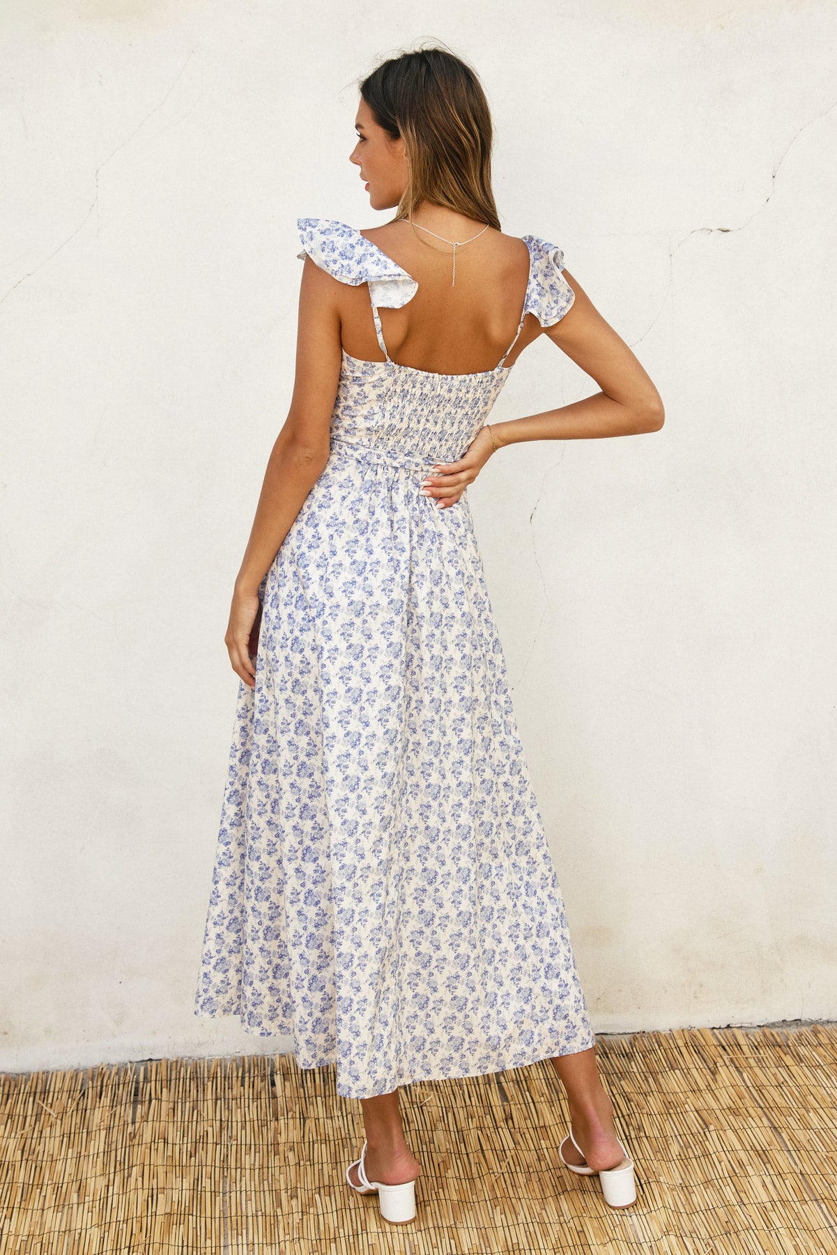 Corset Flutter Dress