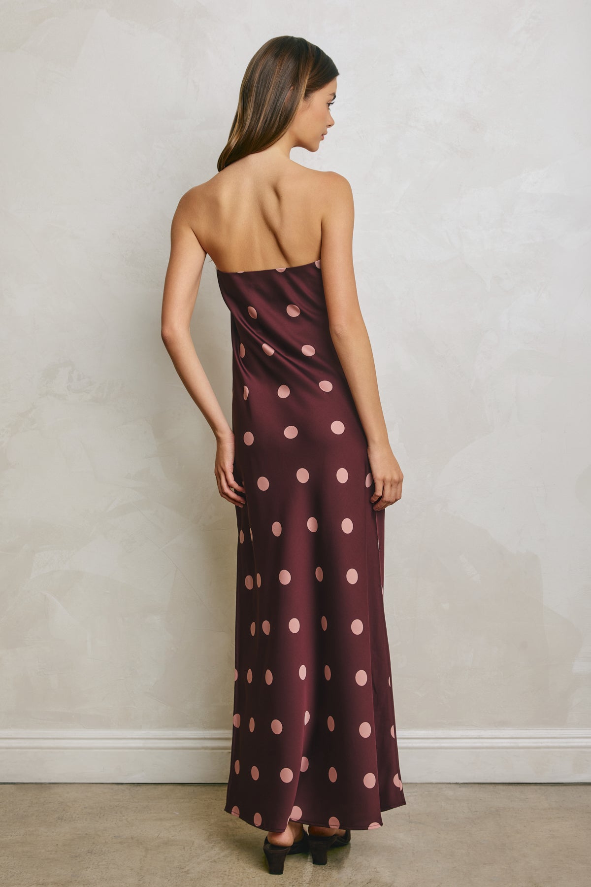 Strapless Polkadot Dress