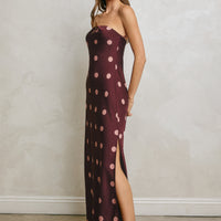 Strapless Polkadot Dress