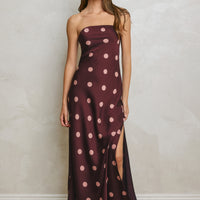 Strapless Polkadot Dress