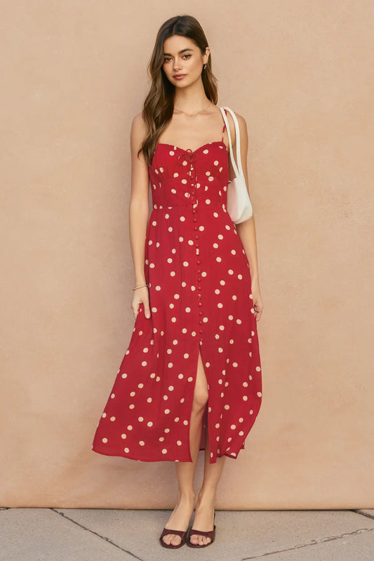 Sweetheart Corset Midi Dress