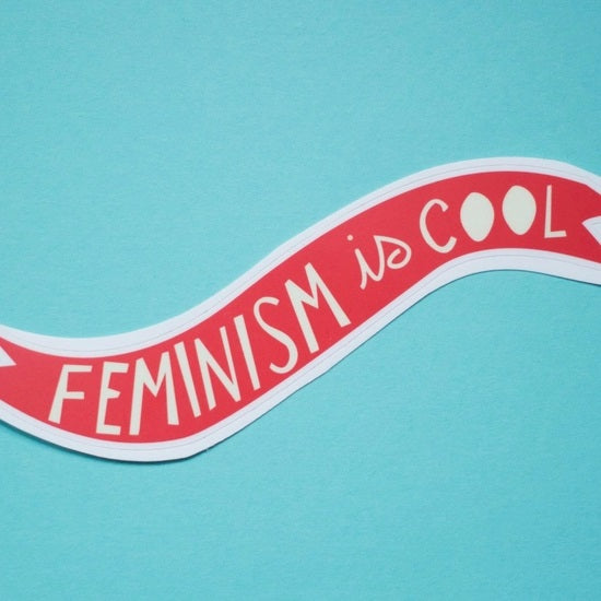 Feminism Is Cool Vinyl Sticker