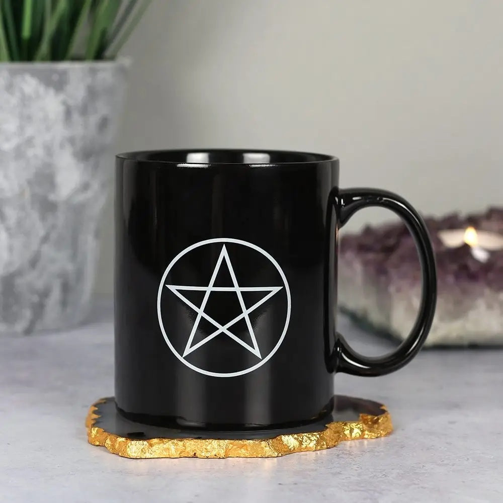 Pentagram Black Gothic Mug