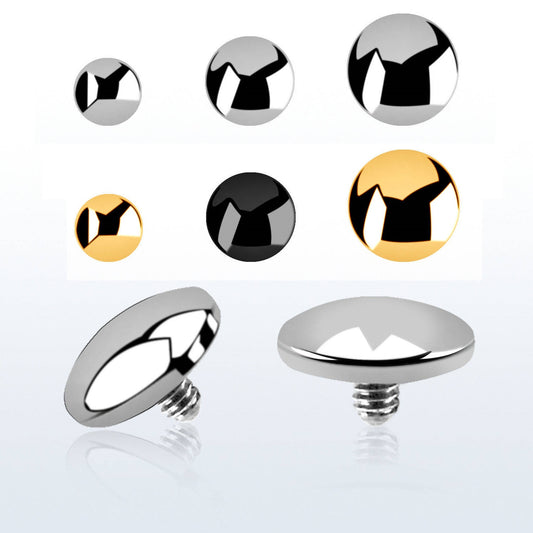 Tapa dérmica de cúpula plana