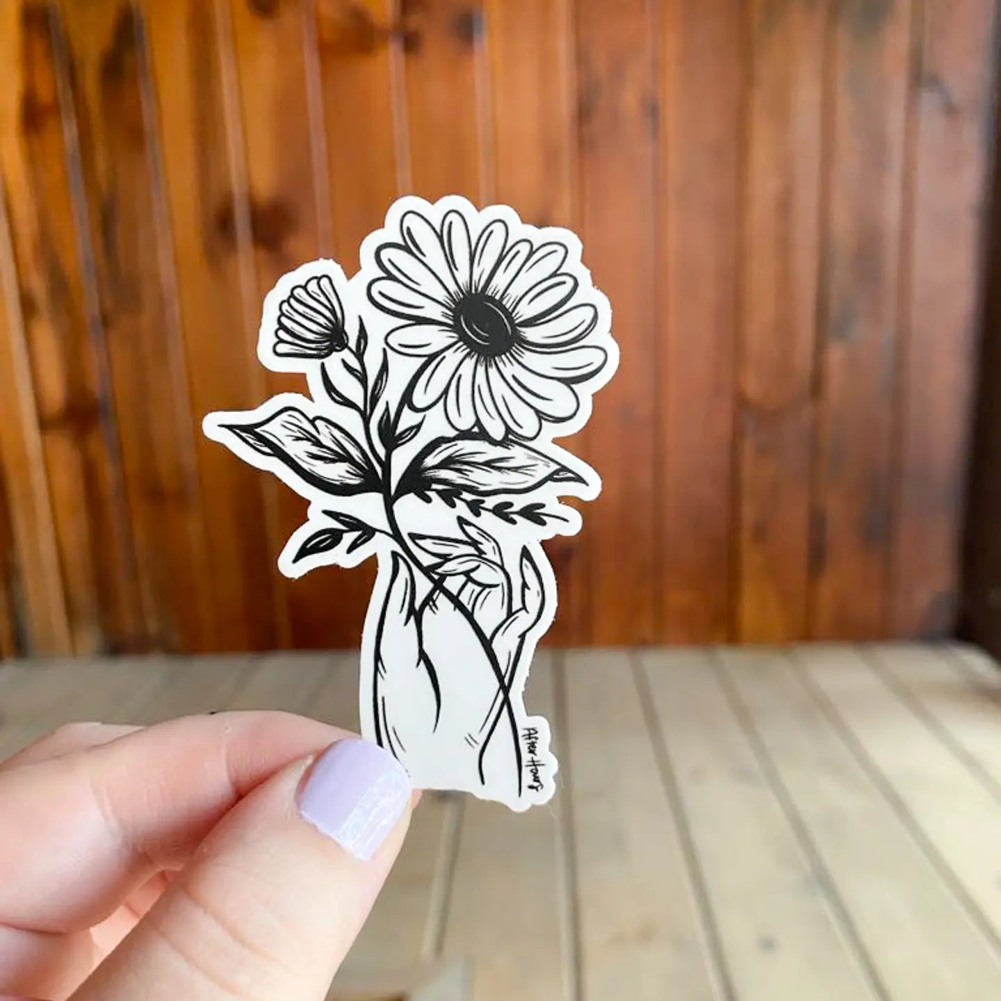 Floral Hand Sticker