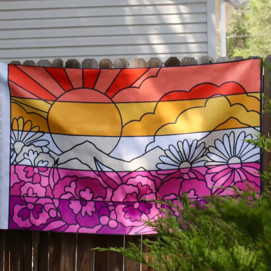 Flower Lesbian Flag