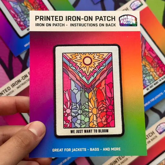 Flower Pride Flag Iron-On Patch