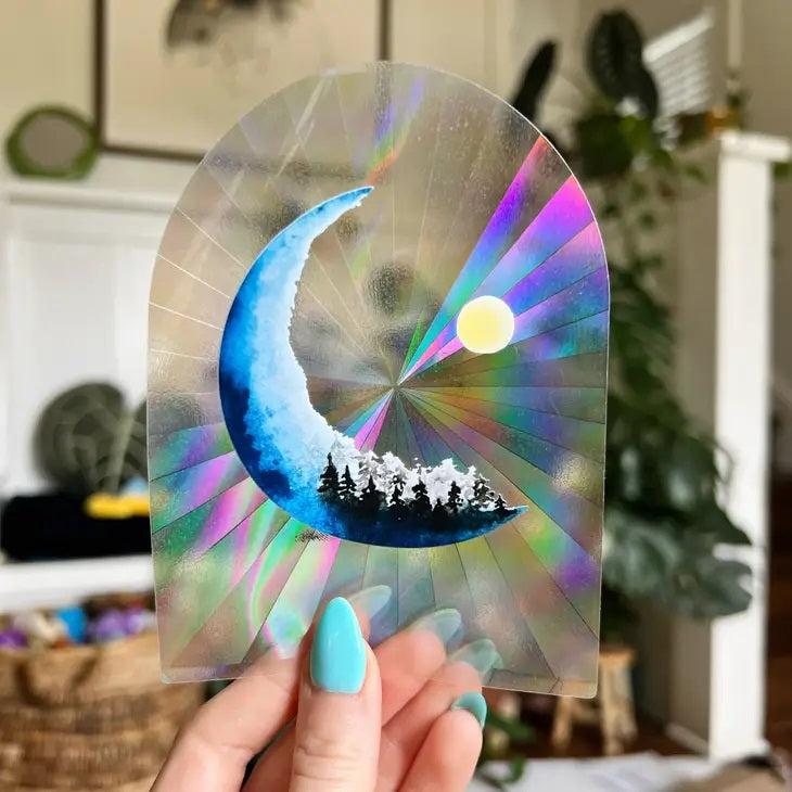 Forest On The Moon Suncatcher Decal
