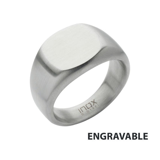 Stainless Steel Signet Ring Size 1