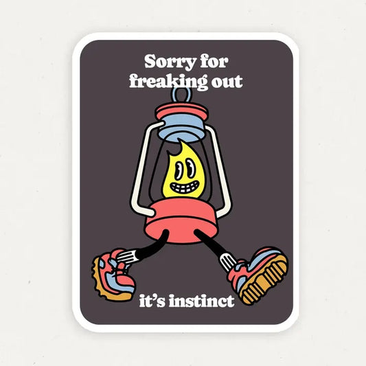Freaking Out Funny Vinyl Sticker