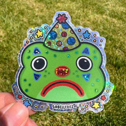 Frog The Fool Holographic Sticker