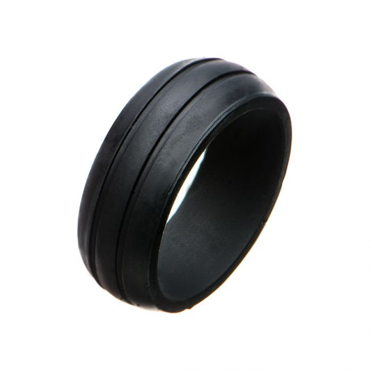 Black Silicone Ring Size 12