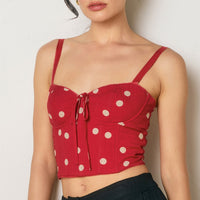 Picot Edge Corset Top