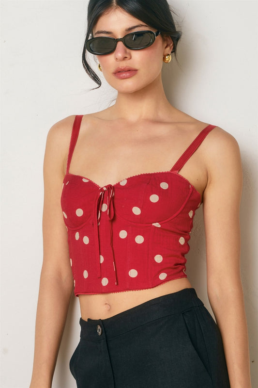 Picot Edge Corset Top