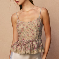 Brume Et Fleur Peplum Top