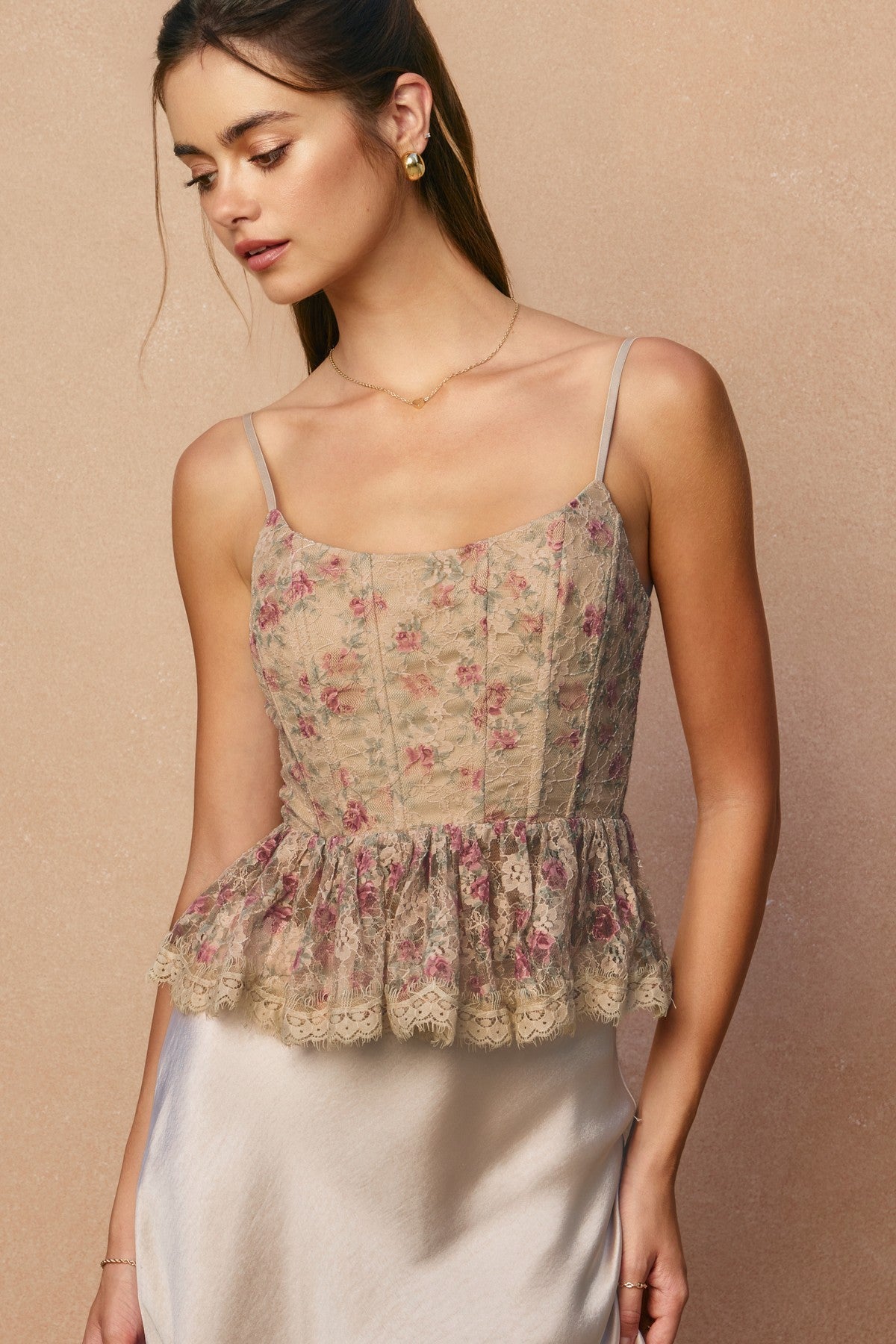 Brume Et Fleur Peplum Top