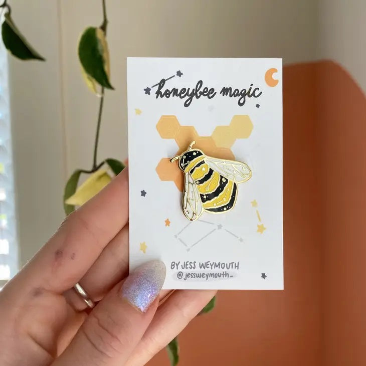 Galaxy Bee Enamen Pin
