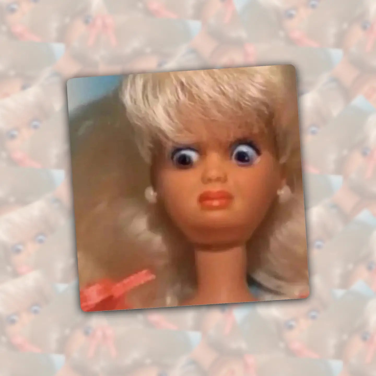 Gasping Doll Sticker