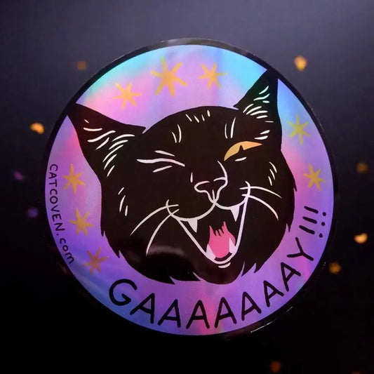 GAAAAAAAY!!! Holographic Sticker