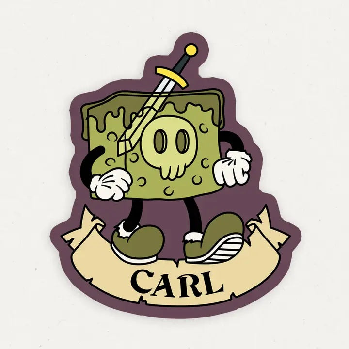 Gelatinous Cube Carl Dungeons And Dragons Vinyl Sticker