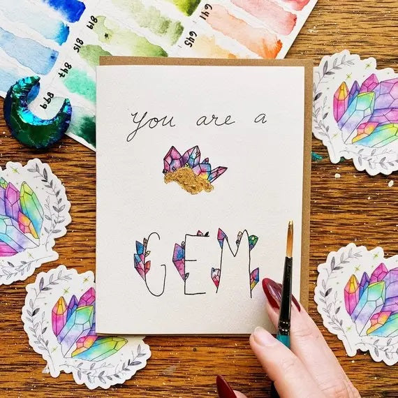 Gem Greeting Card