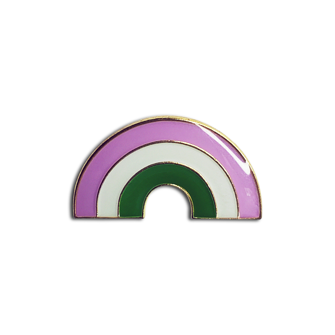 Gender Queer Rainbow Pride Pin