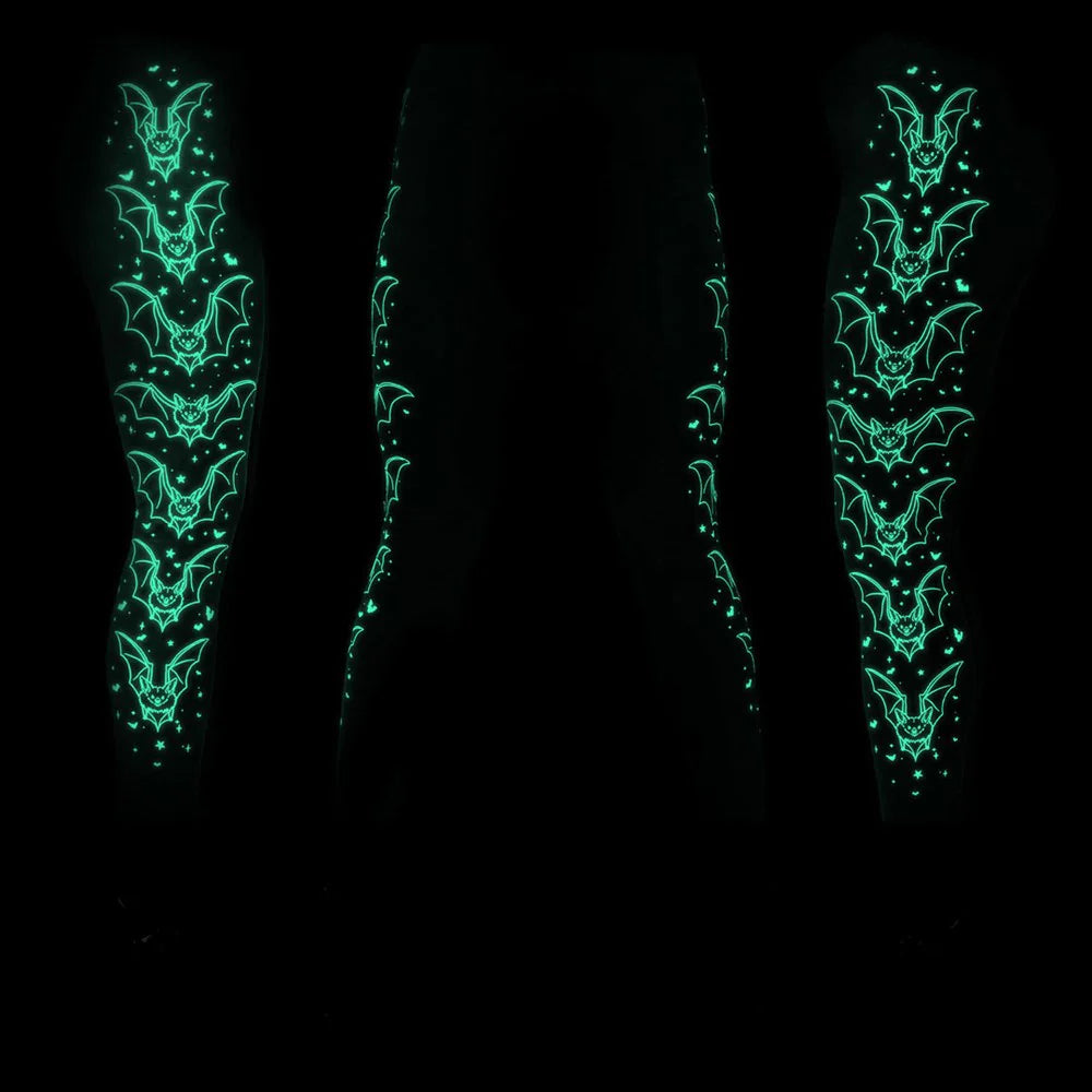 Bat Outline Glow Leggings