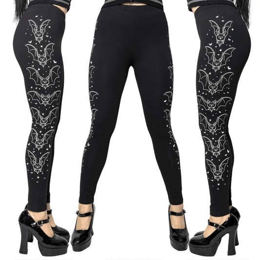 Bat Outline Glow Leggings