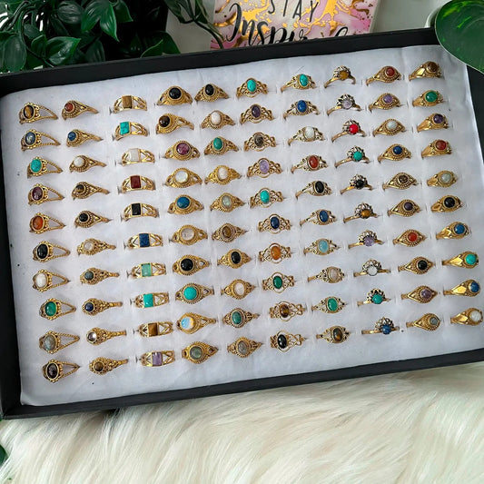 Gold Dipped Stackable Rings