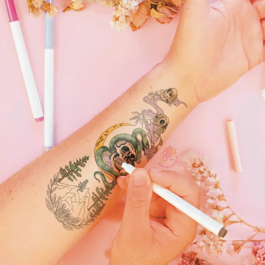 Graveyard Galaxy Temporary Tattoo