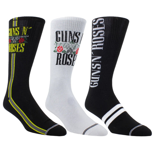 Guns N Roses Guitar Tin Crew Socks
