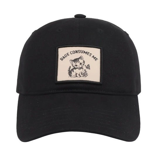 Rage Consumes Me Cat Patch Cap