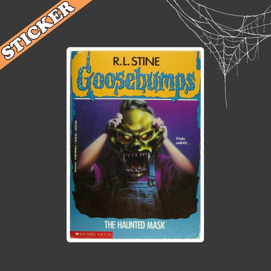 Goosebumps The Haunted Mask Sticker 90s Nostalgia