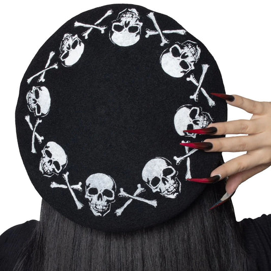 Skull And Bones Beret
